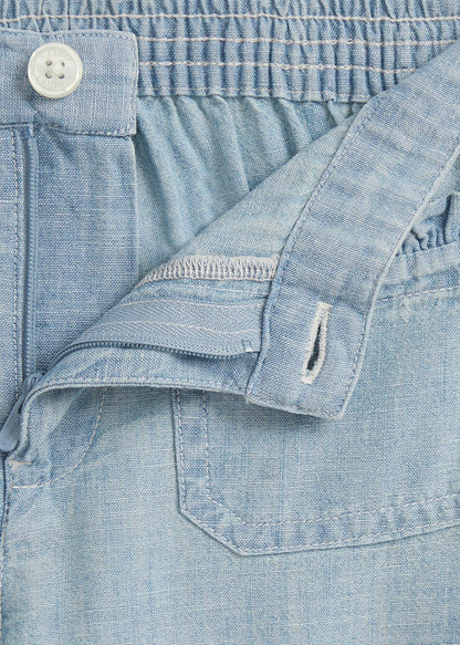 Pantalón Ancho Chambray Niña