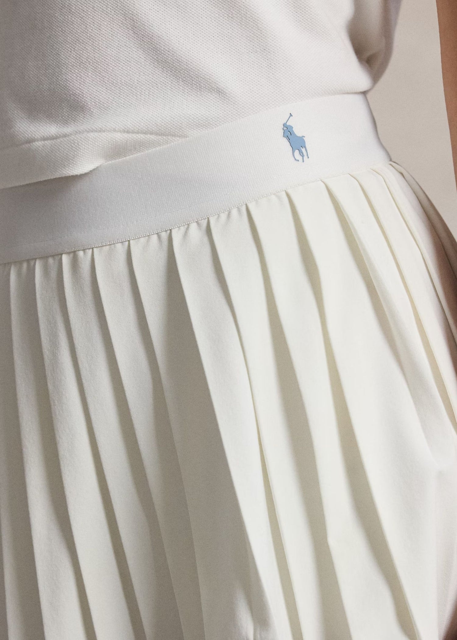 Falda Short Plisada Blanco