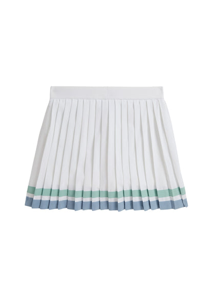 Falda Short Plisada Blanco