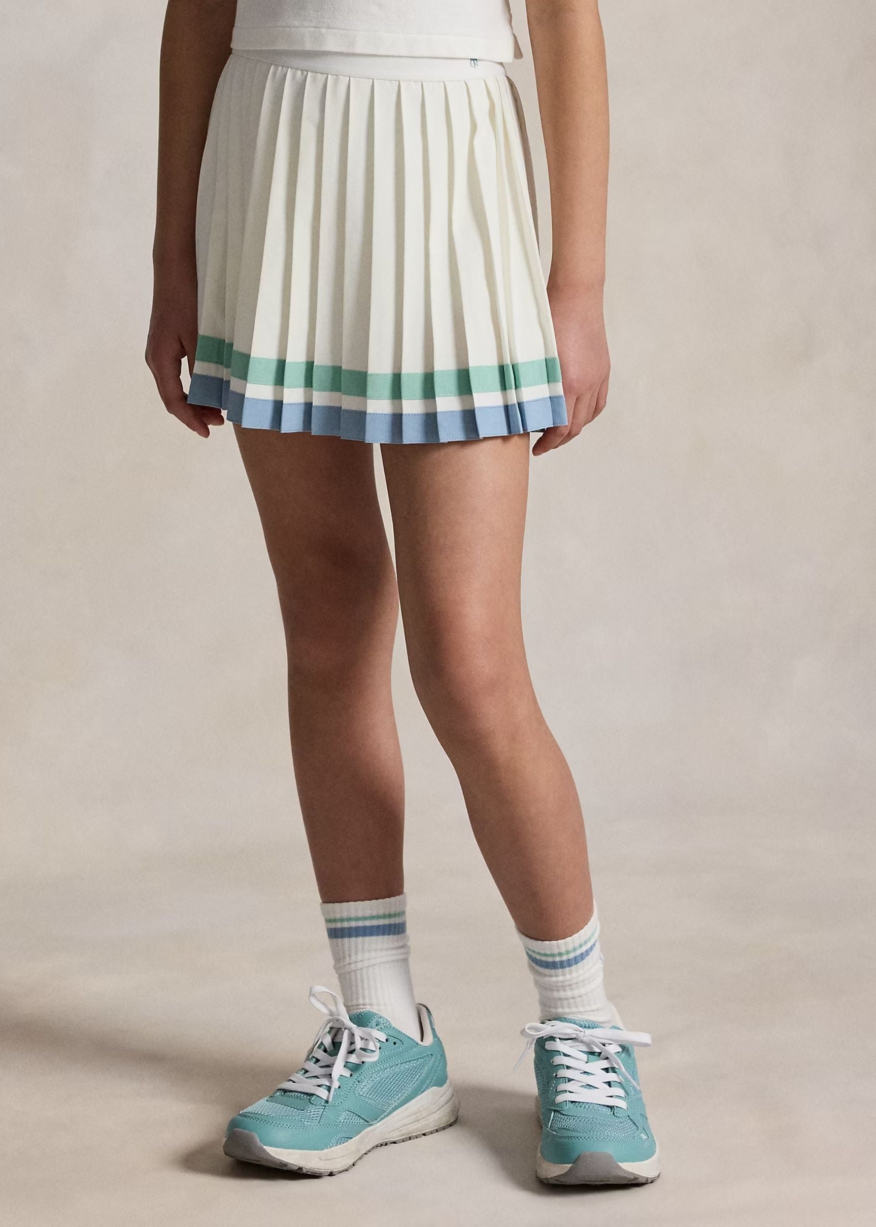 Falda Short Plisada Blanco