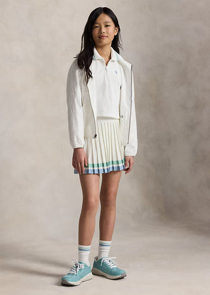 Falda Short Plisada Blanco