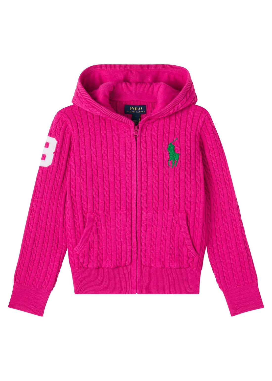 Sweater Hooded Rosa Trenzado