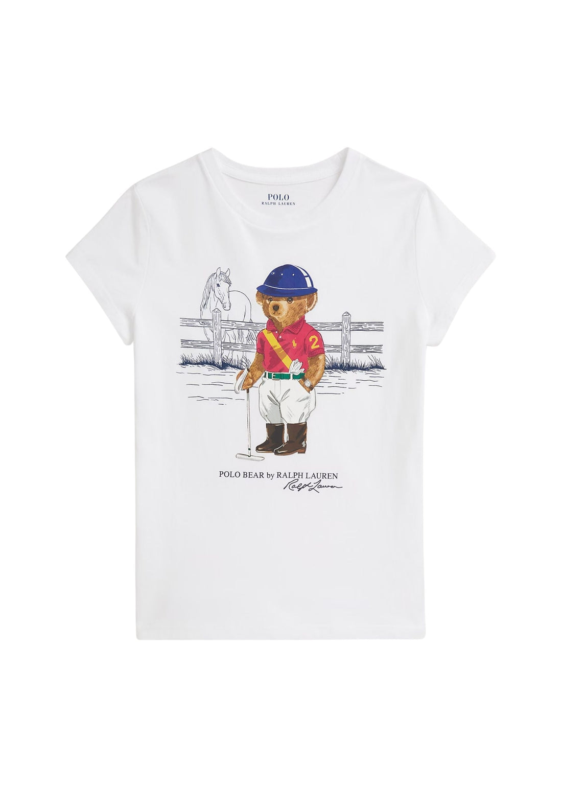 Camiseta Blanca Equestrian Polo Bear