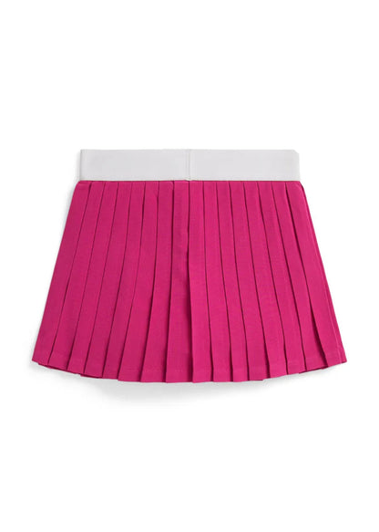 Falda Short Rosa Plisada