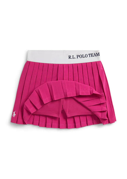 Falda Short Rosa Plisada