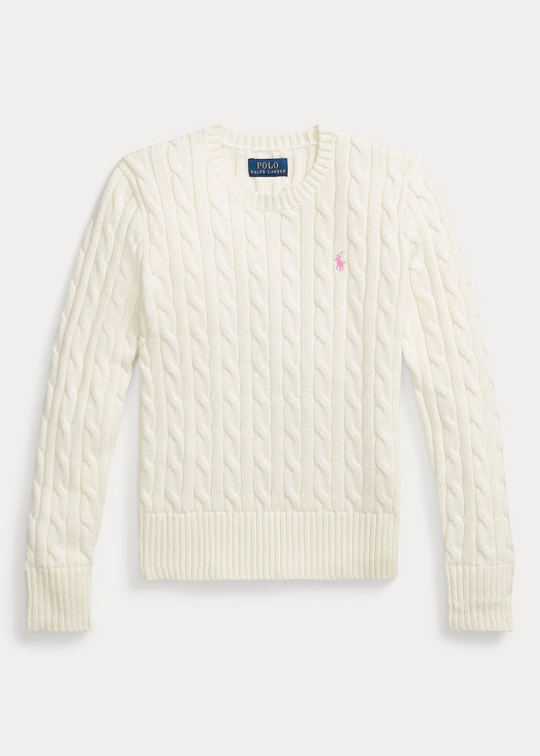 Sweater Tejido Trenzado Blanco