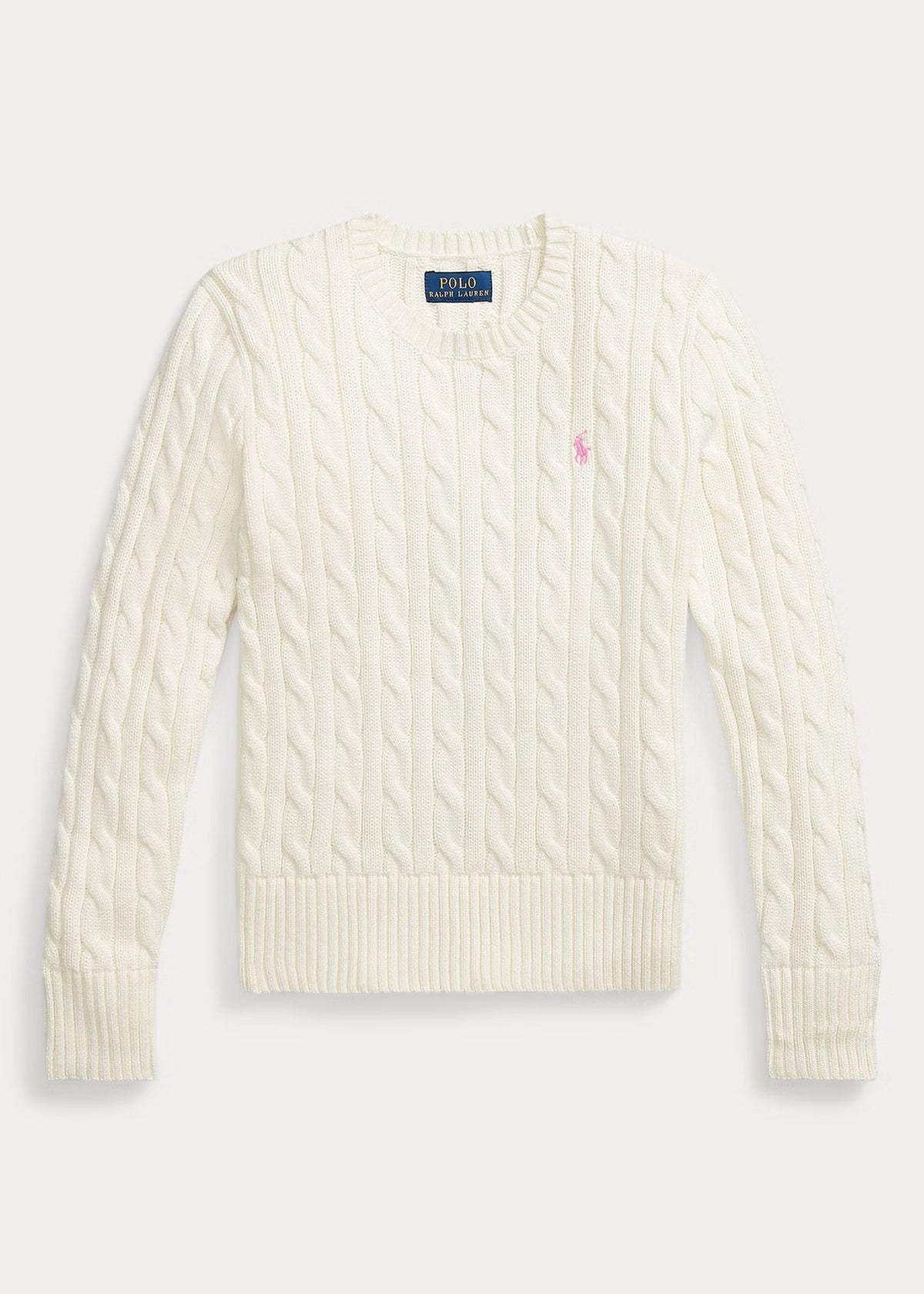 Sweater Tejido Trenzado Blanco