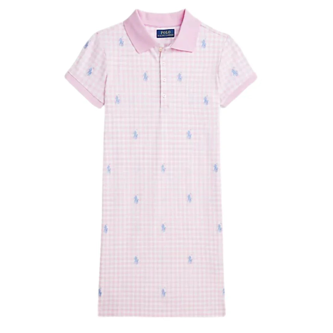 Vestido Gingham Rosa Chica