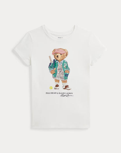 Camiseta Blanca Polo Bear Niña