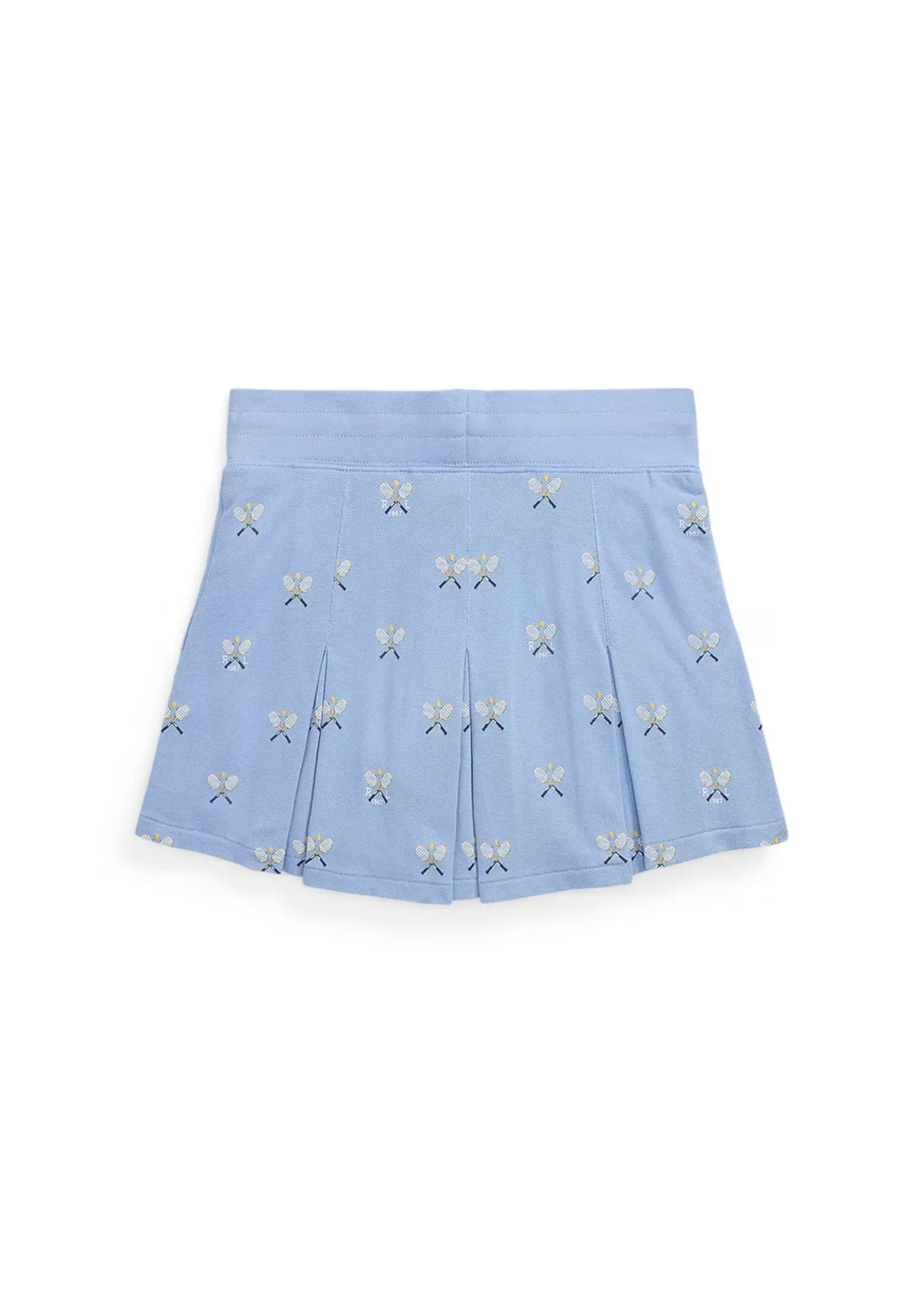 Falda Short Culotte Azul Bordada Chica