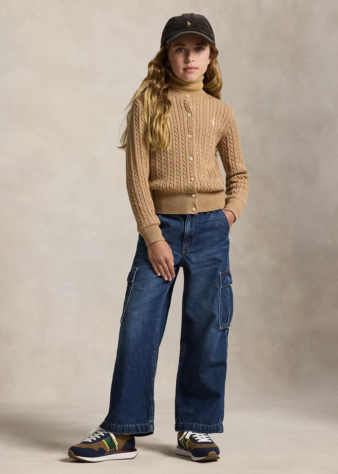 Jeans Cargo Wide - Leg Algodón Indigo