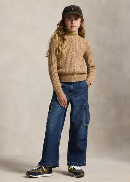 Jeans Cargo Wide - Leg Algodón Indigo