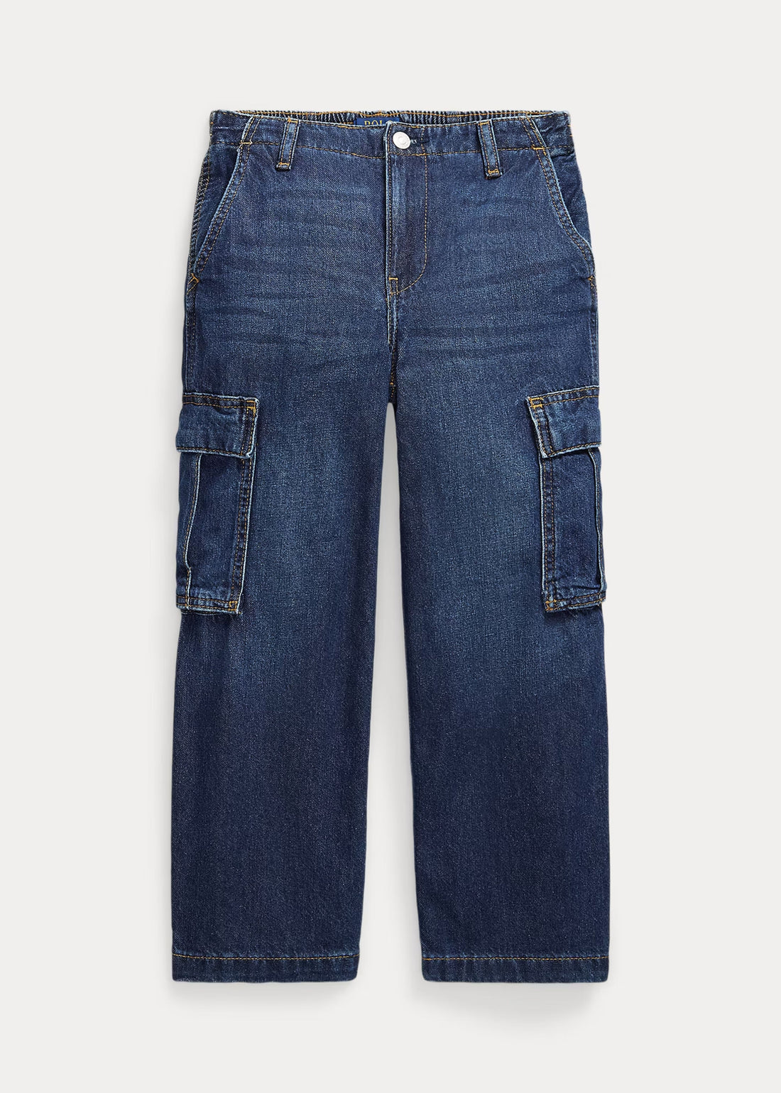 Jeans Cargo Wide - Leg Algodón Indigo