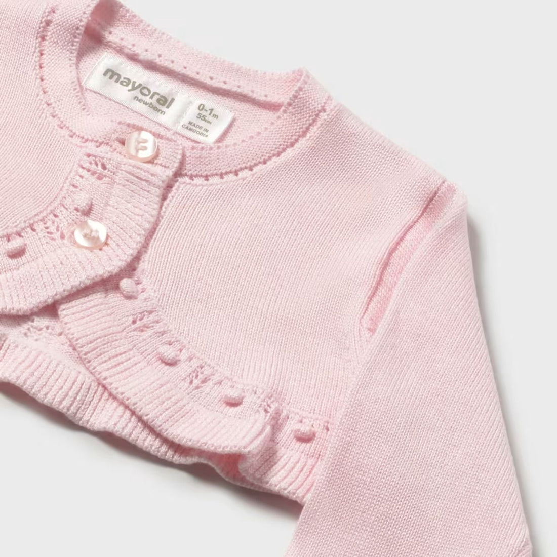 Cárdigan Tricot Rosa