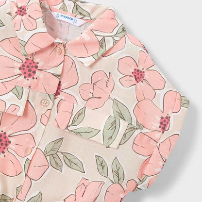 Twin Set Floral Art Mandarina