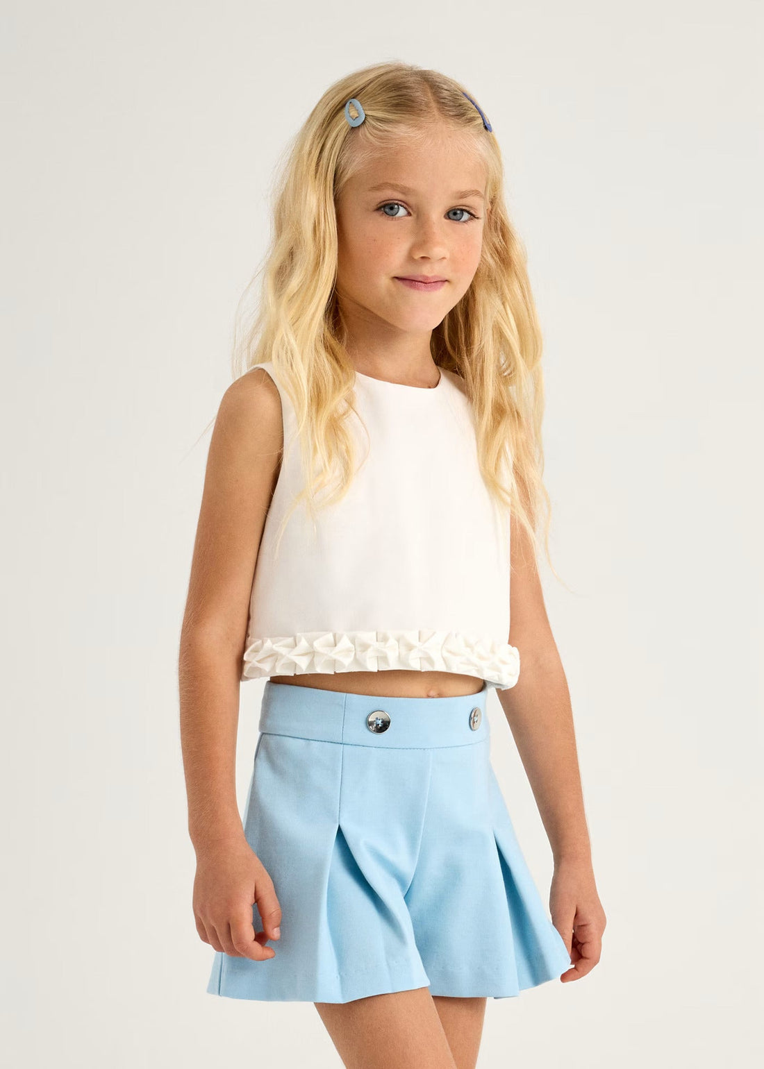 Short Punto Fuelles Celeste
