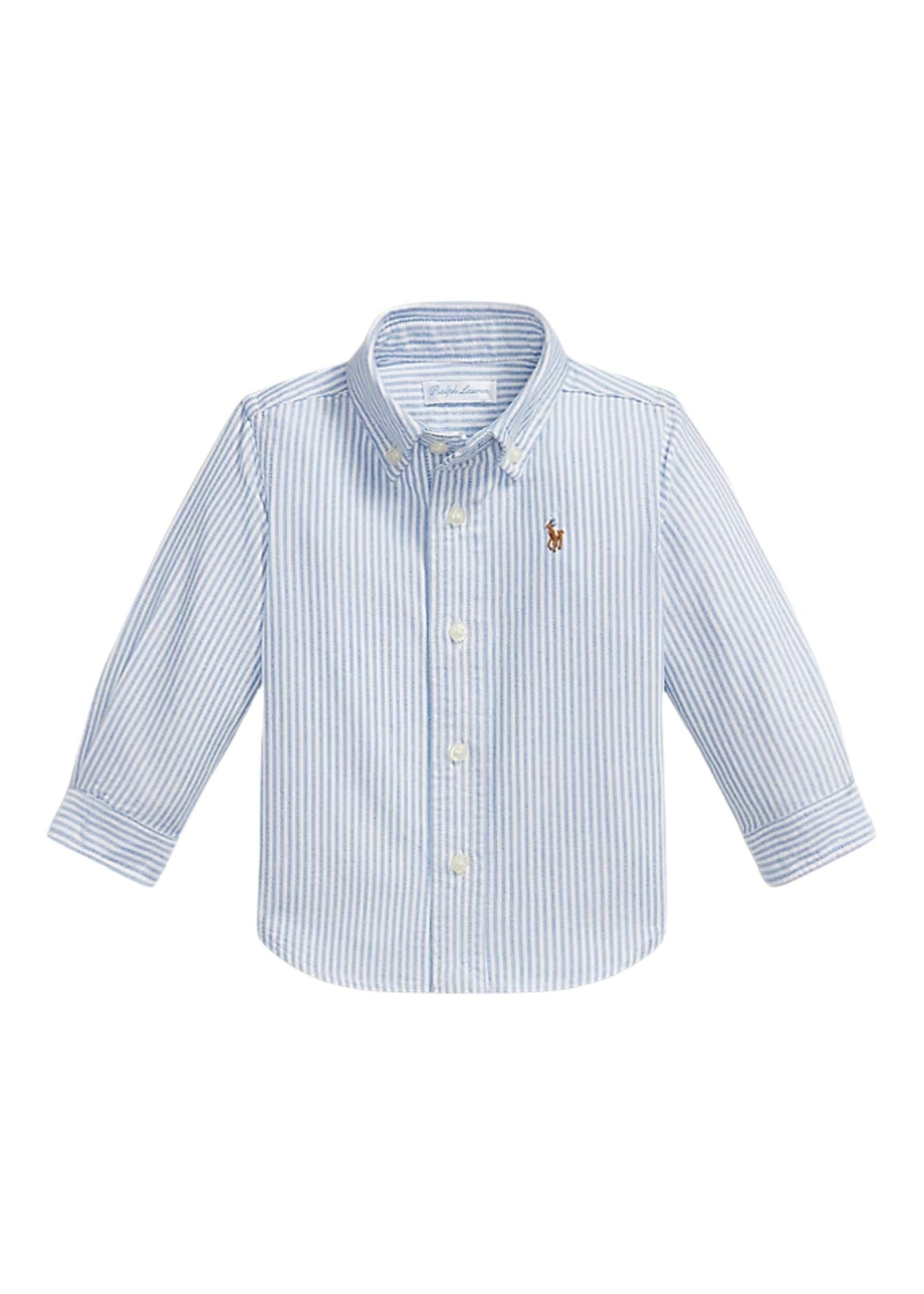 Camisa Oxford Rayas Azul Claro
