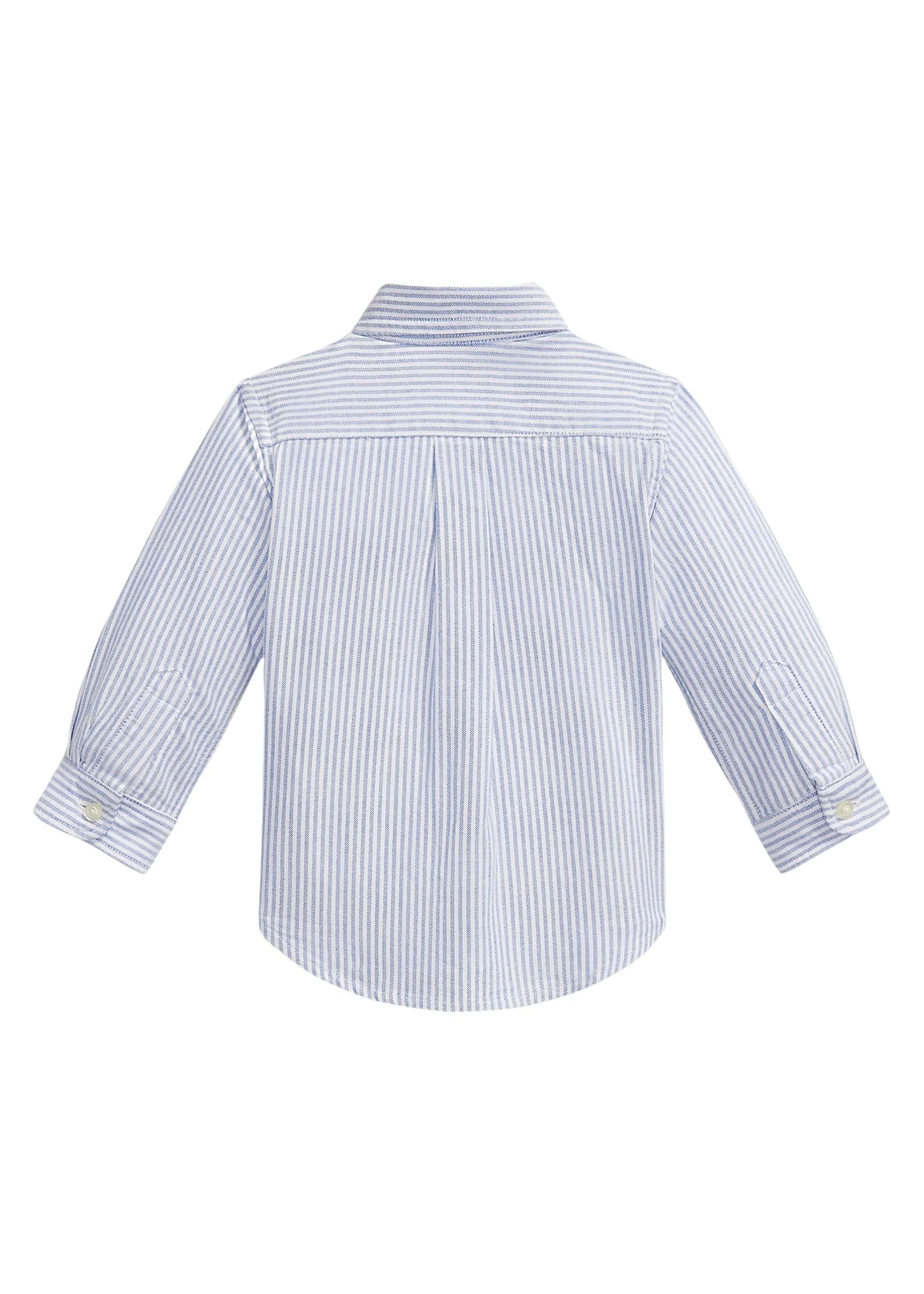 Camisa Oxford Rayas Azul Claro