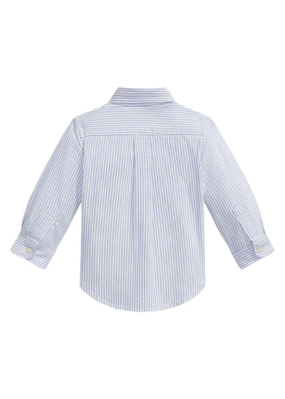 Camisa Oxford Rayas Azul Claro