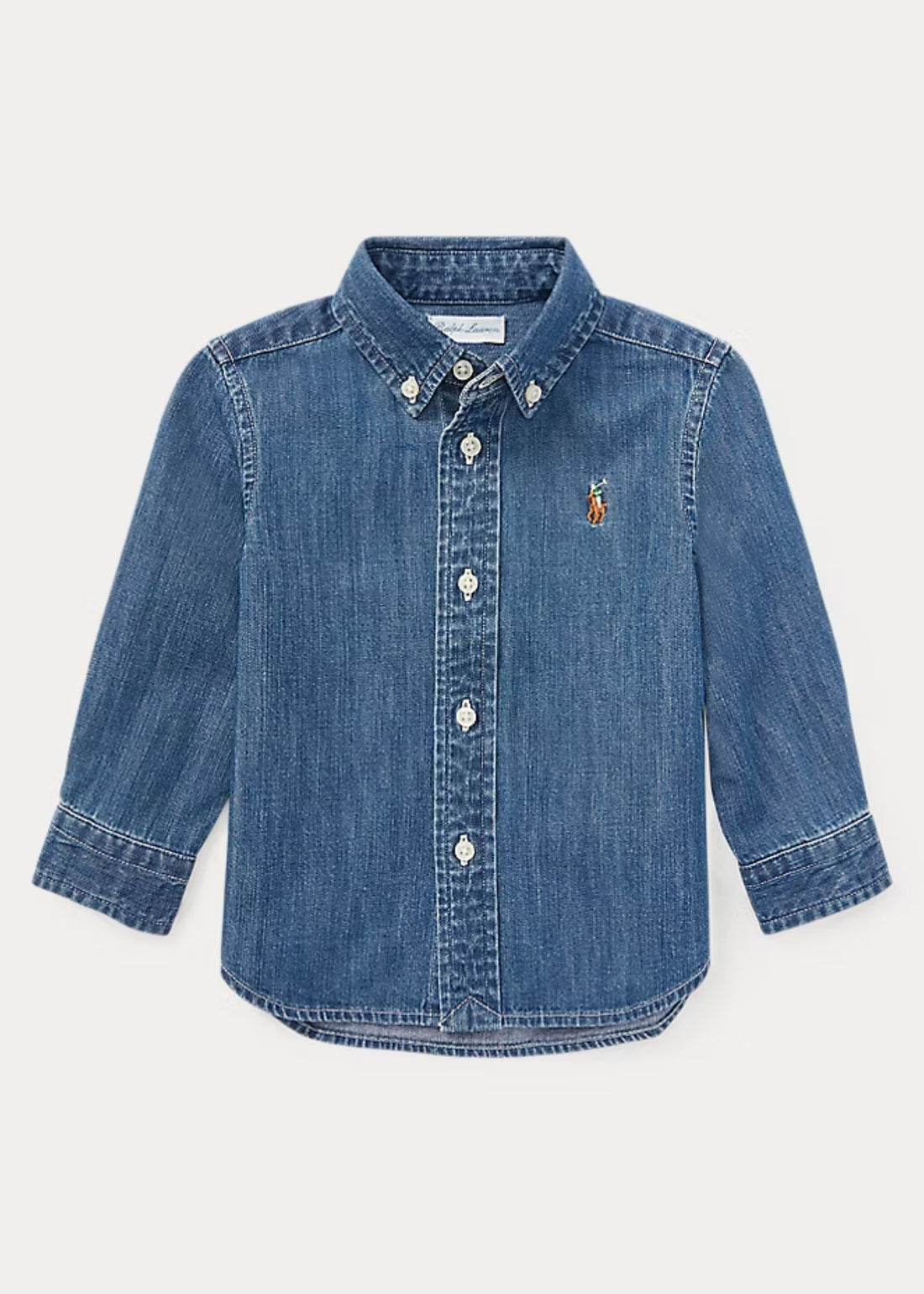 Camisa Logo Bordado Denim