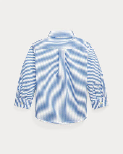 Camisa Rayas Oxford Azul Bebé