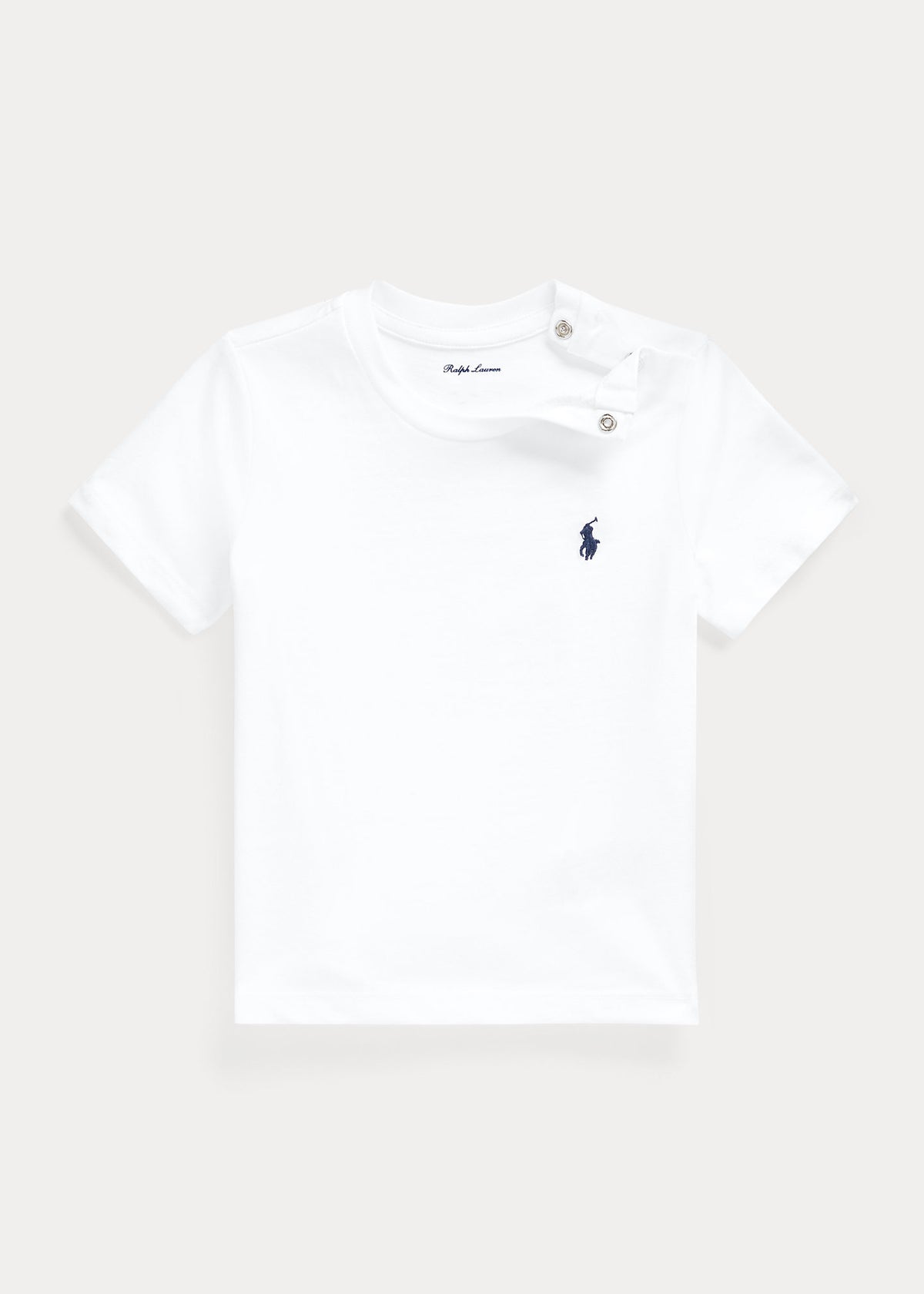 Camiseta Blanca Básica Manga Corta Bebé