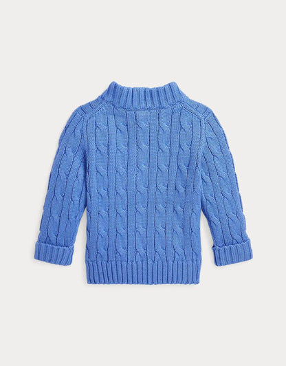 Sweater Cuello Alto Azul Bebé