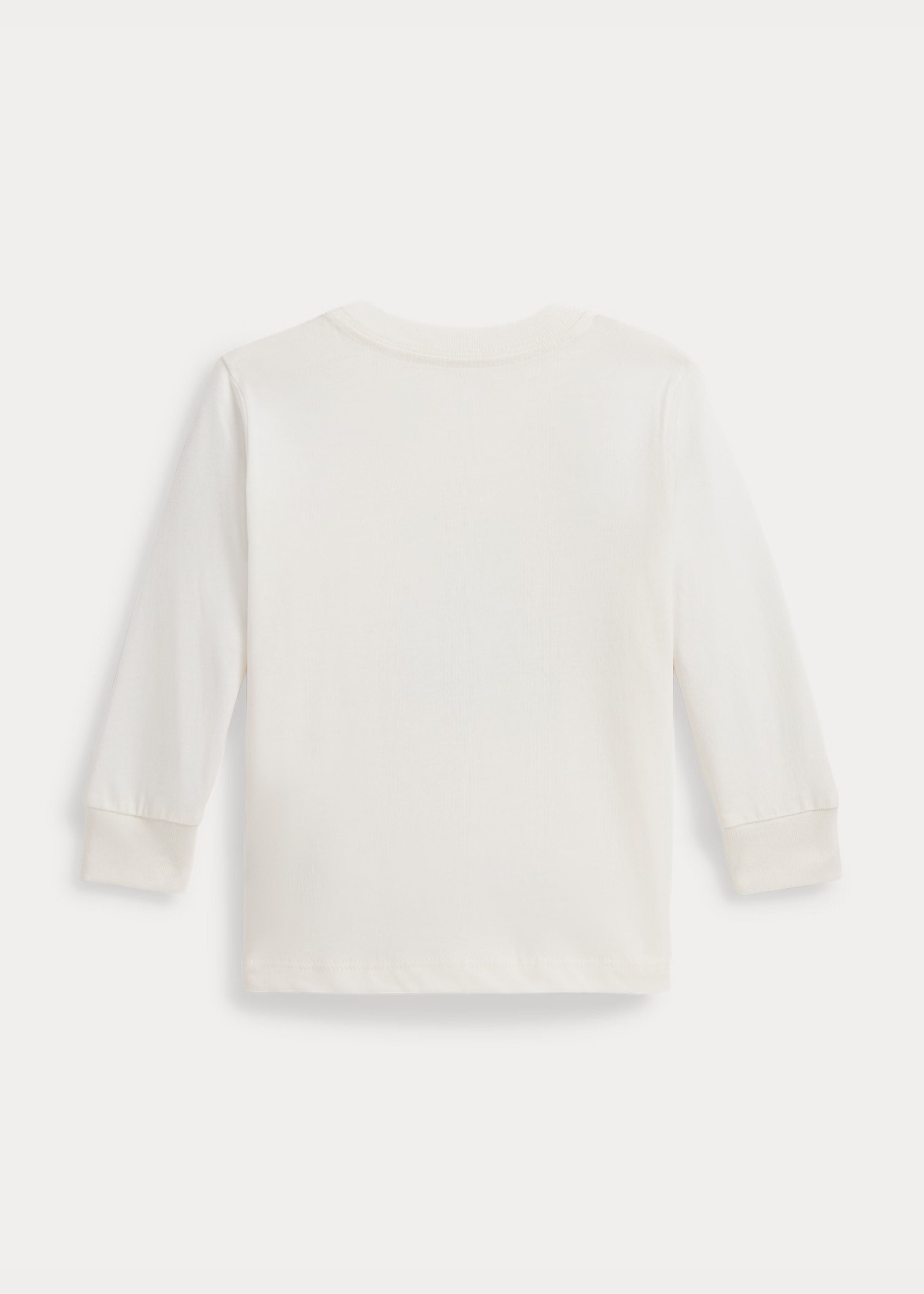 Camiseta Manga Larga Algodón Blanca Polo Bear