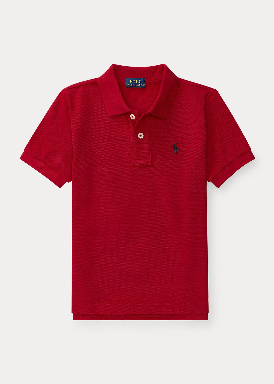 Polo Rojo Manga Corta Piqué Niño