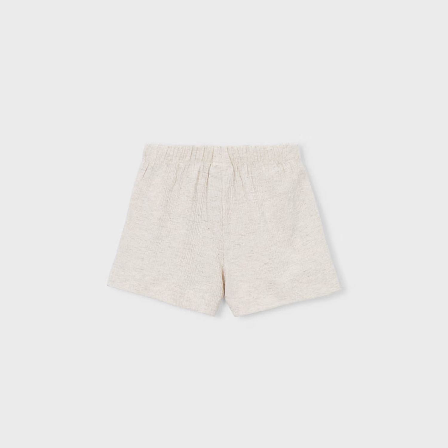 Shorts Bolsillos Bordados Lino
