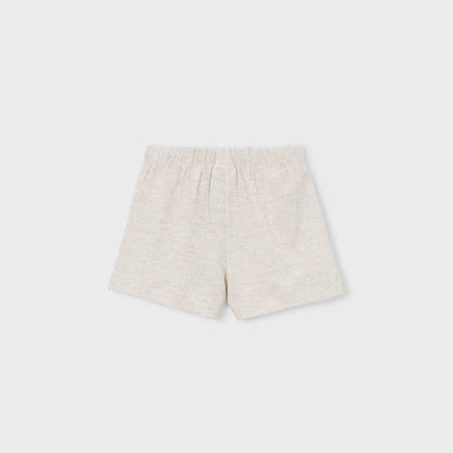 Shorts Bolsillos Bordados Lino
