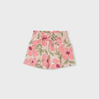 Shorts Floral Art Mandarina
