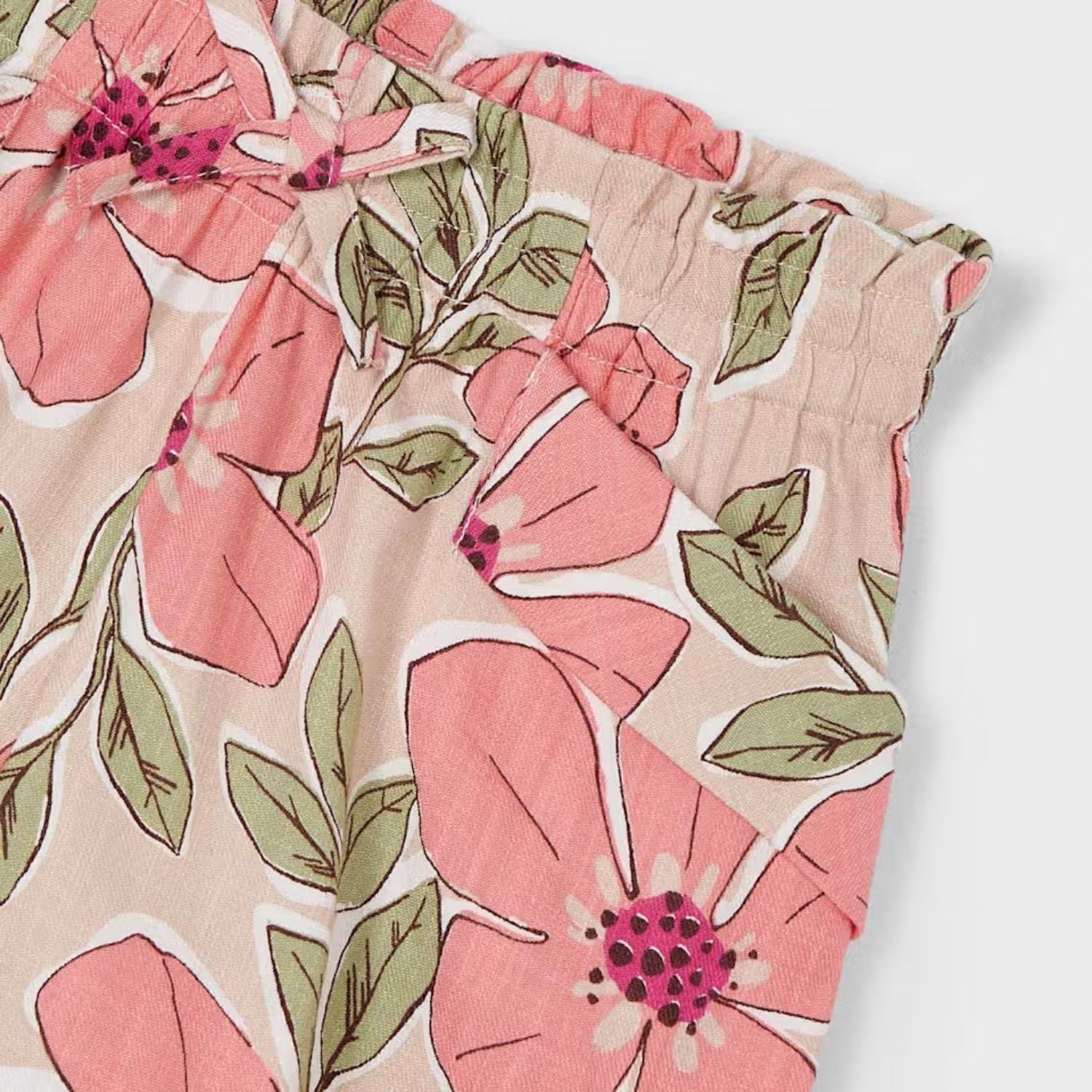 Shorts Floral Art Mandarina