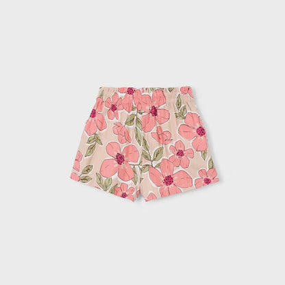 Shorts Floral Art Mandarina