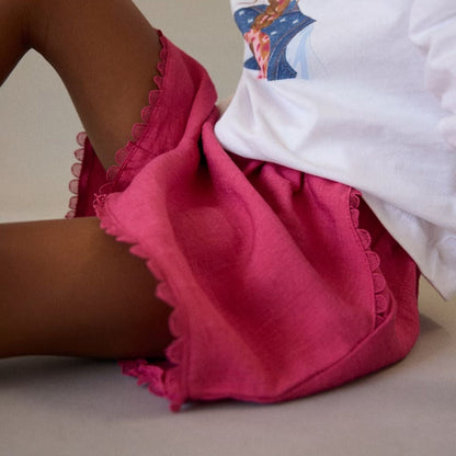 Shorts Aplique Pétalo