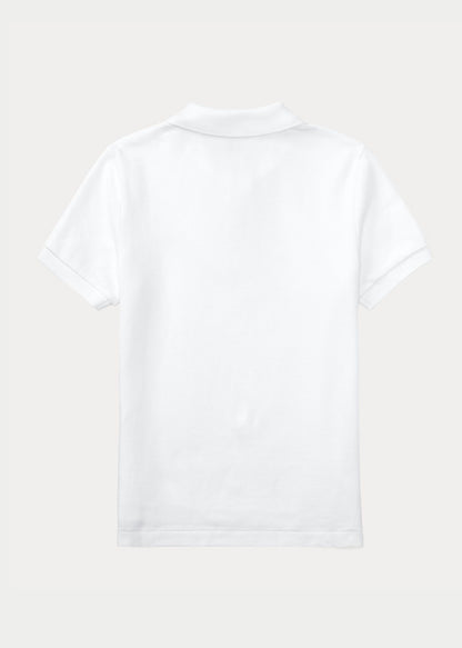 Polo Clasic Bordado Blanca