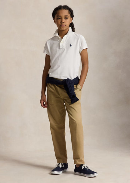 Polo Clasic Bordado Blanca