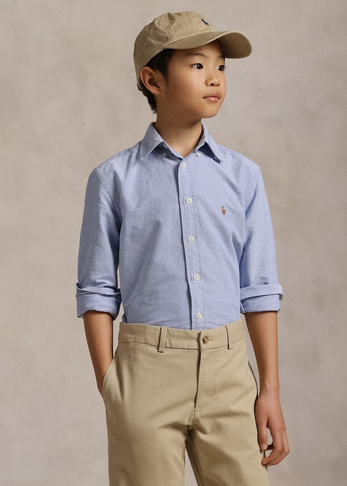 Camisa Oxford Azul