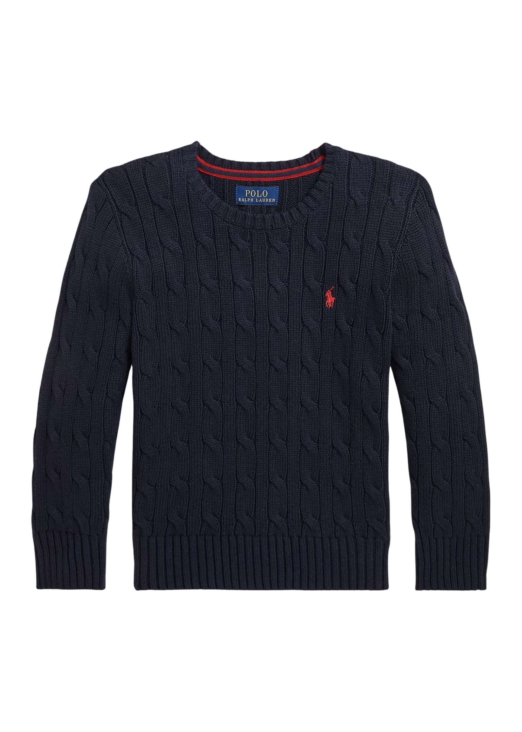 Sweater Clásico Trenzado Azul