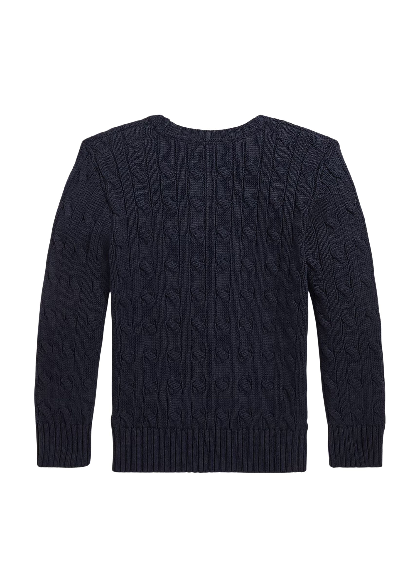 Sweater Clásico Trenzado Azul
