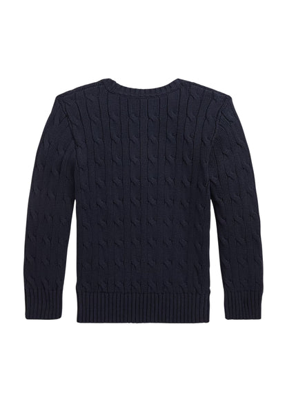 Sweater Clásico Trenzado Azul