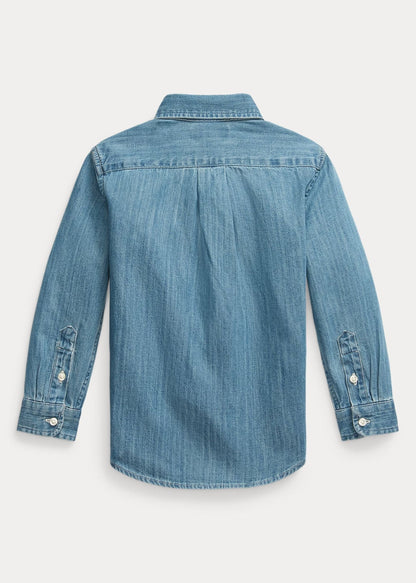 Camisa Bordada Denim