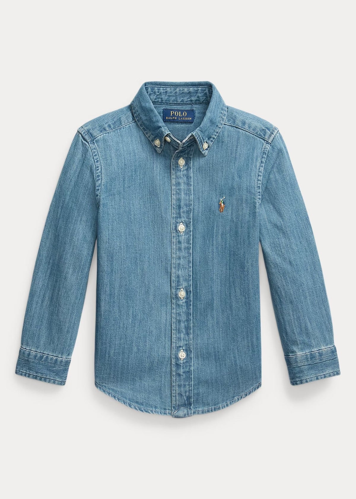 Camisa Bordada Denim