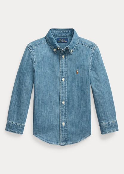 Camisa Bordada Denim