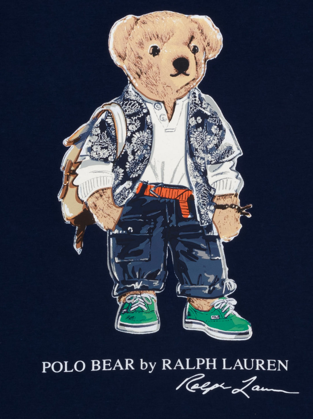 Camiseta Polo Bear Azul Manga Corta Niño
