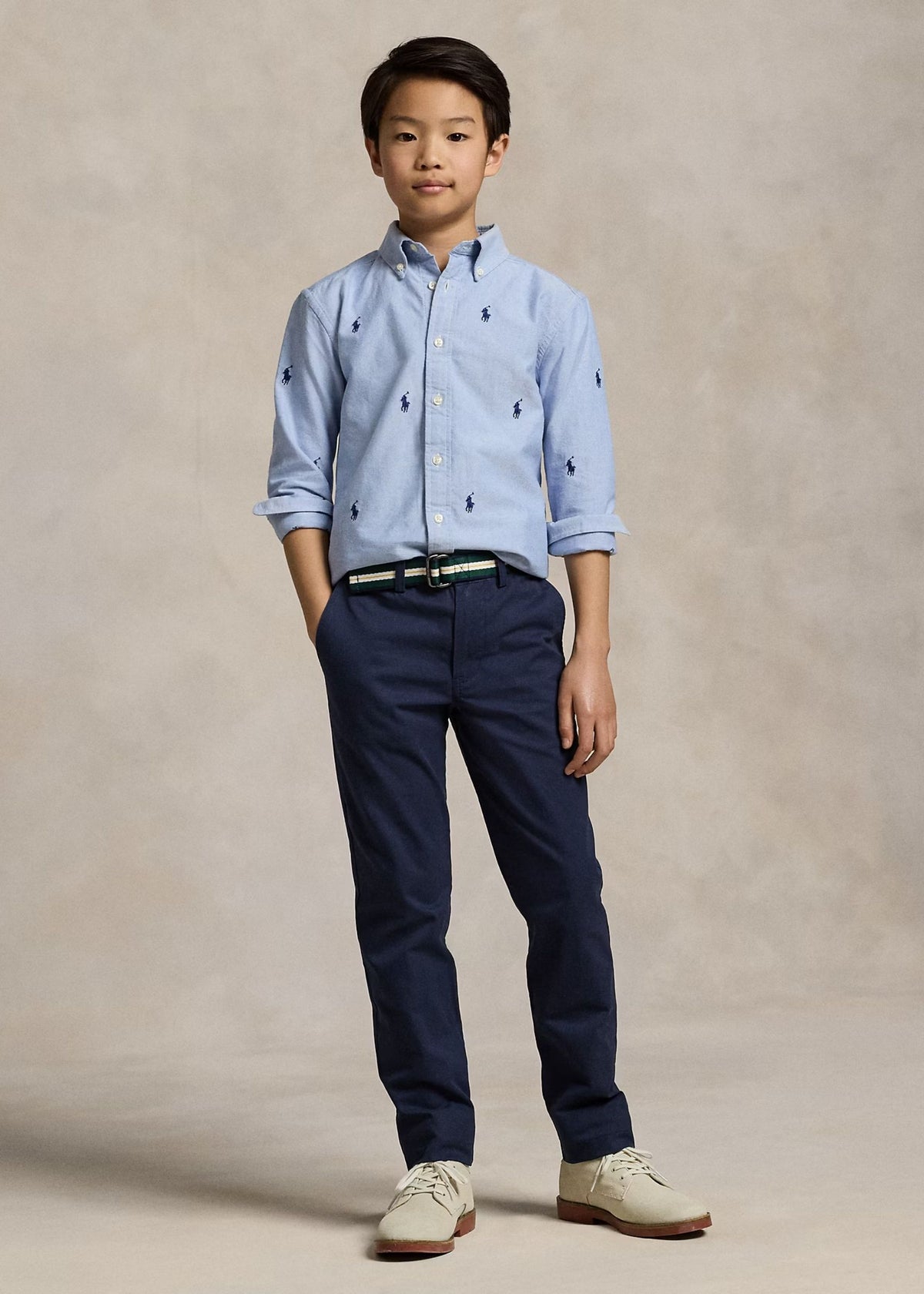 Pantalón Bedford Slim Fit Azul