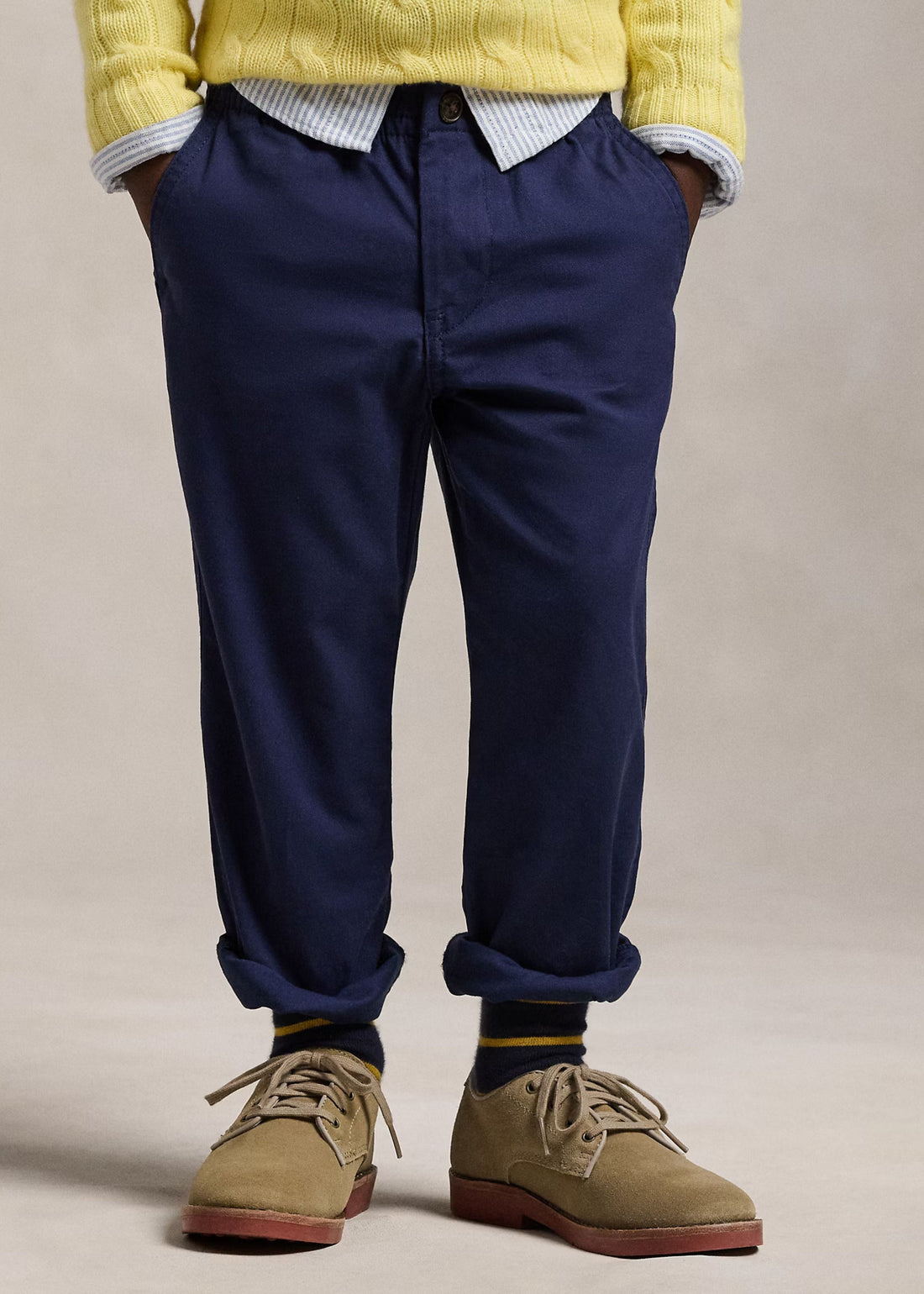 Pantalón Chino Prepster Elástico Azul