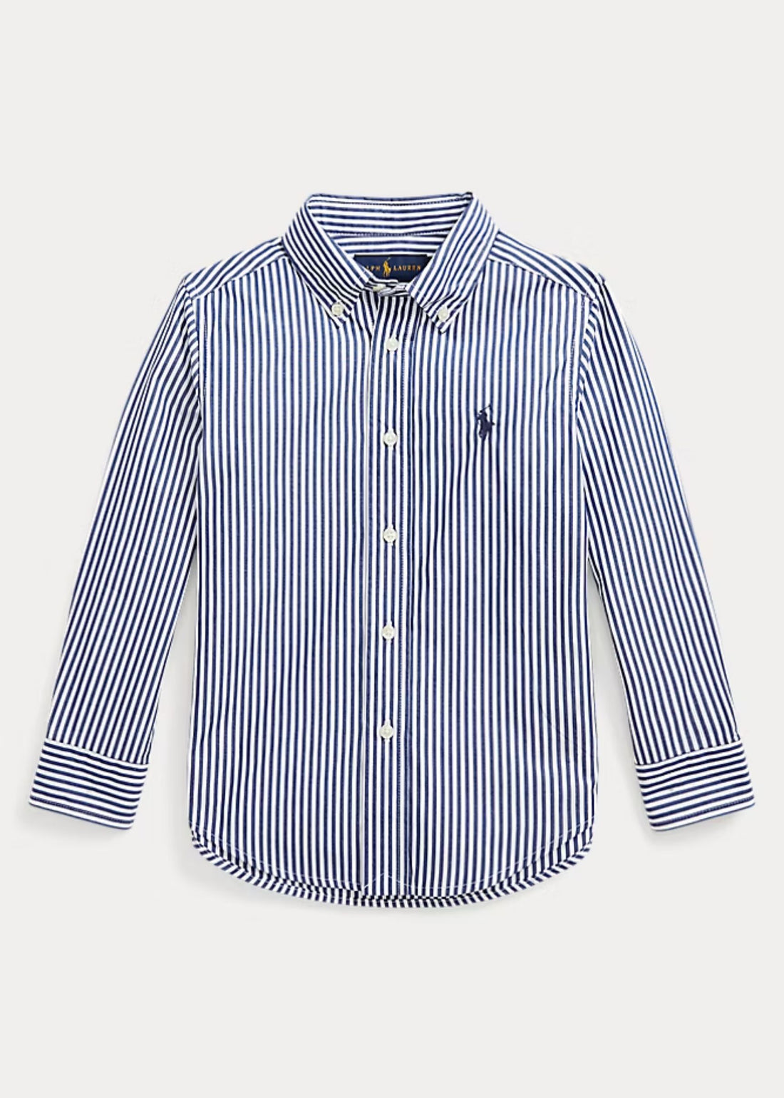 Camisa Basic Popelina Rayas Azul