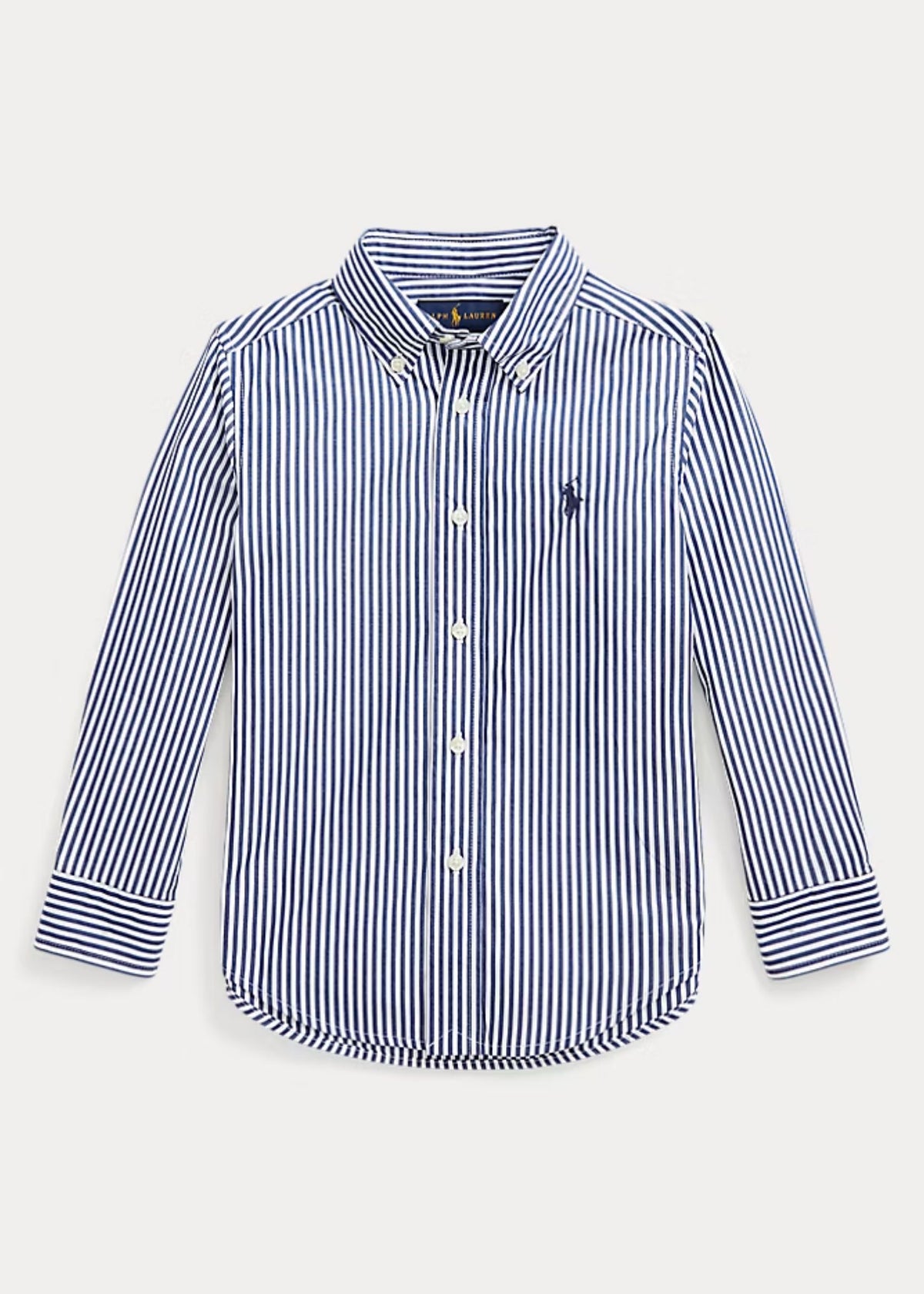 Camisa Basic Popelina Rayas Azul