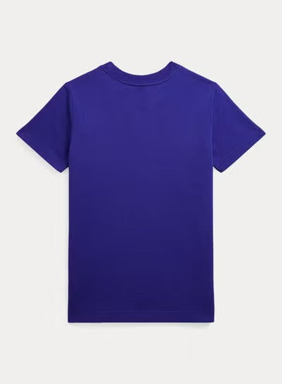 Camiseta Polo Azul Manga Corta Niño